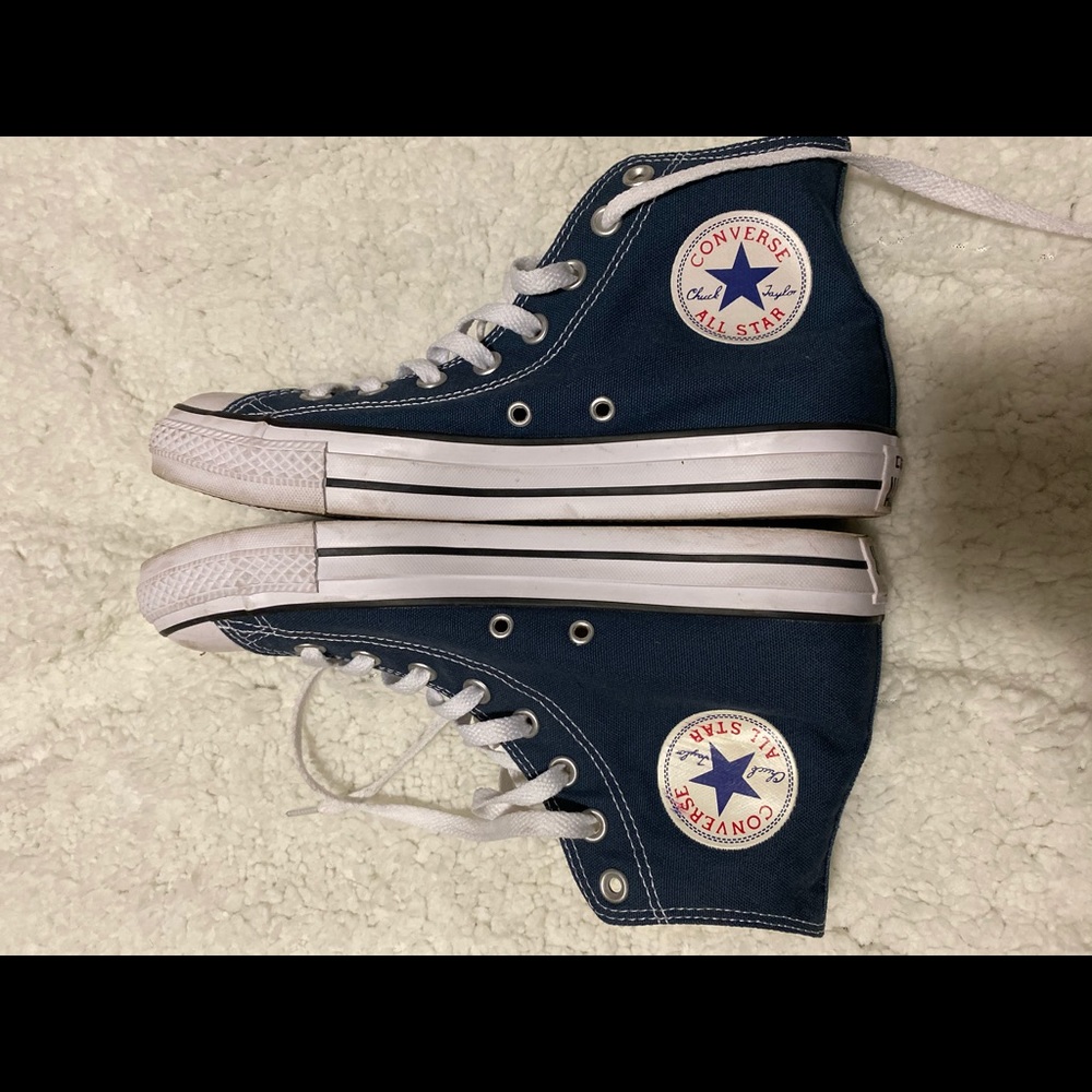 Blue Converse All Stars